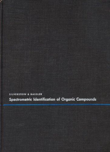 Imagen de archivo de Spectrometric Identification of Organic Compounds a la venta por Basement Seller 101
