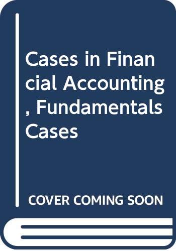 Stock image for Cases in Financial Accounting Fundamentals for sale by Books Puddle