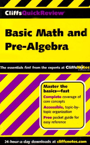 Basic Math and Algebra (Cliffs Notes) (9780471798040) by Unknown Author
