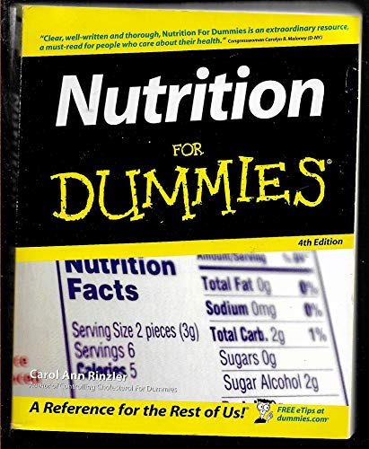 Beispielbild fr Nutrition For Dummies zum Verkauf von Wonder Book