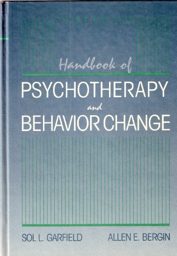 Beispielbild fr Handbook of Psychotherapy and Behavior Change : An Empirical Analysis zum Verkauf von Better World Books