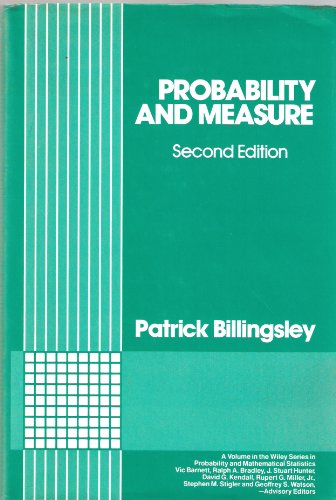 Imagen de archivo de Probability and Measure (Wiley Series in Probability and Statistics) a la venta por WorldofBooks