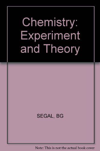 Imagen de archivo de Chemistry: Experiment and theory a la venta por HPB-Red