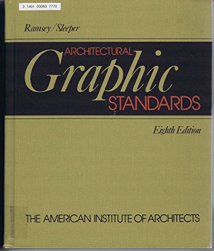 Imagen de archivo de Architectural Graphic Standards, Eighth edition a la venta por Smith Family Bookstore Downtown