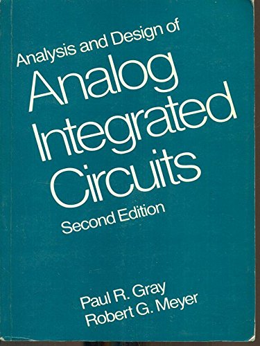 9780471814542: Analysis and Design of Analog Integrated Circuits