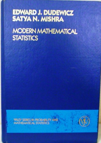 Imagen de archivo de Modern Mathematical Statistics (Wiley Series in Probability and Statistics) a la venta por R Bookmark