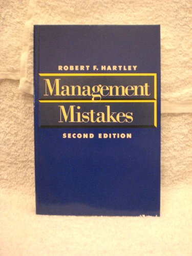 Stock image for Management Mistakes and Successes for sale by Better World Books