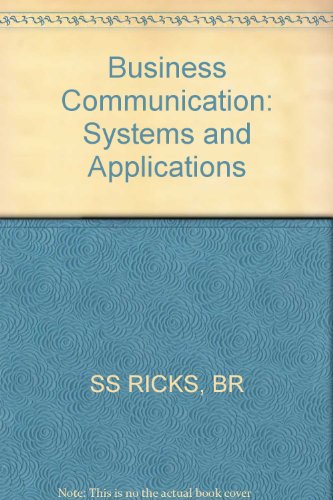 9780471818243: Business Communication: Systems and Applications
