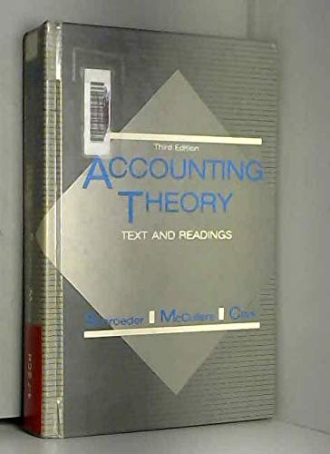 Beispielbild fr Accounting Theory: Text and Readings zum Verkauf von Irish Booksellers