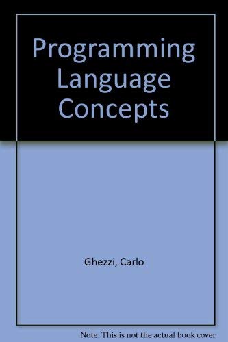 9780471821731: Programming Language Concepts