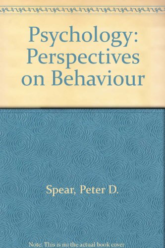 Beispielbild fr Psychology : Perspectives on Behavior zum Verkauf von Better World Books