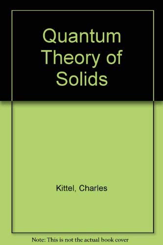 9780471825630: Quantum Theory of Solids