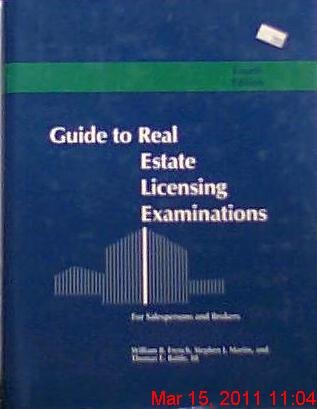 Stock image for Guide to Real Estate Licensing Examinations for Salespersons and Brokers for sale by Top Notch Books