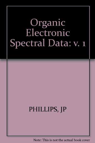 21 VOLUMES: ORGANIC ELECTRONIC SPECTRAL DATA, Volumes I (1946-1952) - XXI (1979)