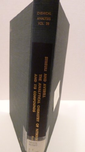 The Analytical Chemistry of Nitrogen and Its Compounds. 2 Volume Set.
