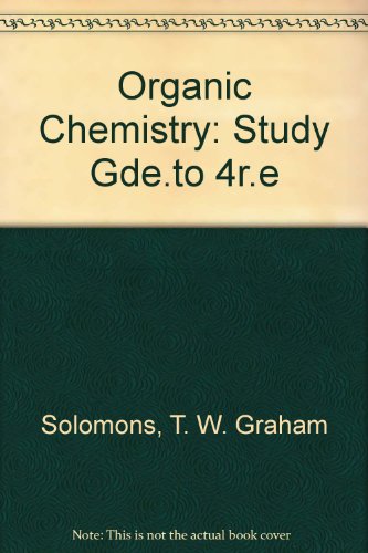 Imagen de archivo de Organic Chemistry, Study Guide a la venta por SecondSale