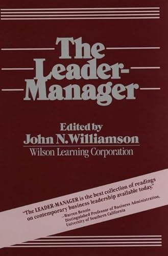 Imagen de archivo de The Leader Manager a la venta por BookHolders