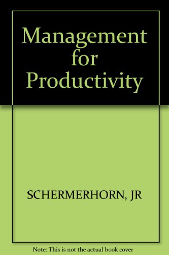 9780471838272: Management for Productivity