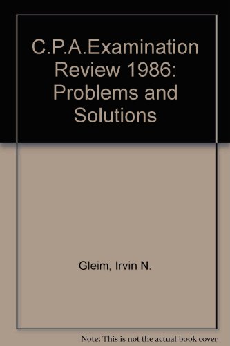Stock image for CPA Examination Review : Problems and Solutions for sale by Better World Books