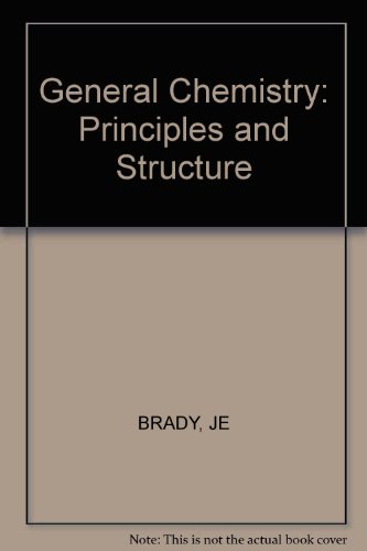 Imagen de archivo de General Chemistry Principles and Structure SI Version a la venta por Books@Ruawai