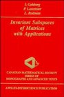 Stock image for Invariant Subspaces of Matrices with Applications for sale by Better World Books