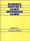 Imagen de archivo de Business Writer's Quick Reference Guide a la venta por BookHolders