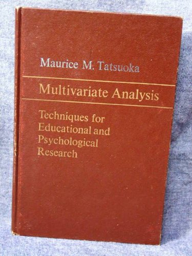 Stock image for Multivariate Analysis Techniques for Educational and Psychological Research for sale by Wonder Book