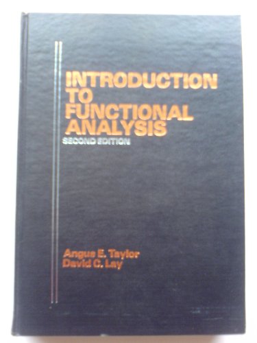 9780471846468: Introduction to Functional Analysis