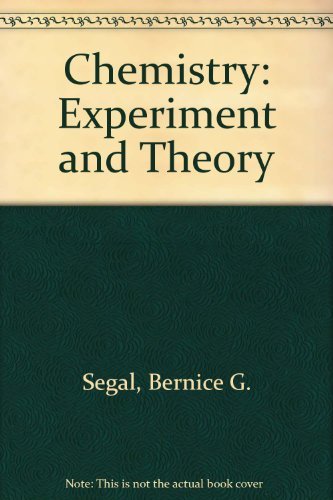 Imagen de archivo de Chemistry: Experiment and Theory a la venta por HPB-Red
