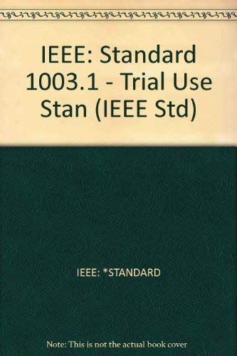 9780471850274: IEEE: Standard 1003.1 - Trial Use Stan