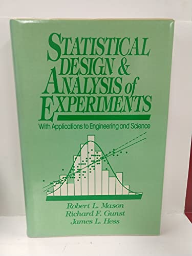 Imagen de archivo de Statistical Design and Analysis of Experiments: With Applications to Engineering and Science (Wiley Series in Probability and Statistics) a la venta por HPB-Red