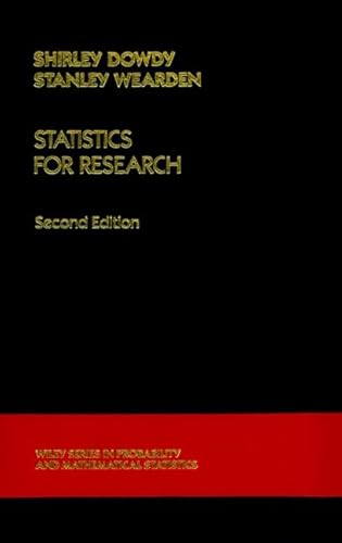 9780471857037: Statistics for Research (Probability & Mathematical Statistics S.)