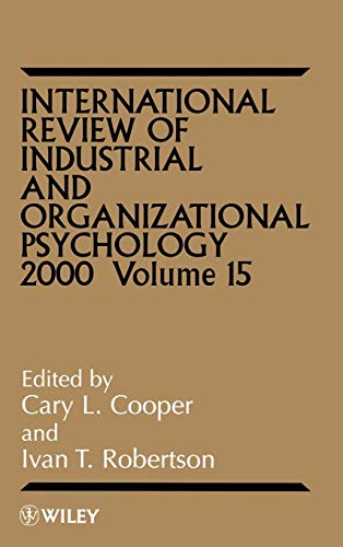 Stock image for International Review of Industrial and Organizational Psychology 2000, Volume 15 for sale by Open Books