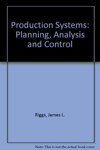 Imagen de archivo de Production Systems: Planning, Analysis and Control a la venta por Studibuch