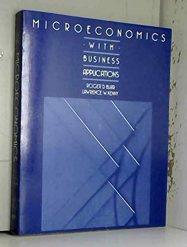 9780471859208: Microeconomics with Business Applications