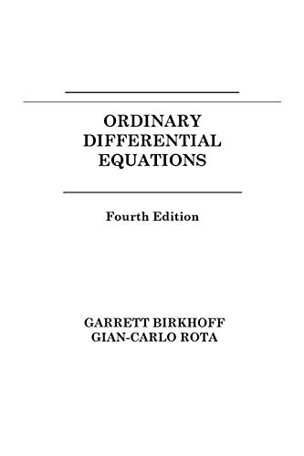 9780471860037: Ordinary Differential Equations