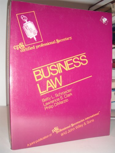 9780471861546: Schroeder ∗cps∗ Examination Review Series–module ∗ Ii∗ ∗business Law∗: Module 2