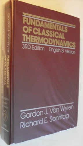 Beispielbild fr Fundamentals of Classical Thermodynamics zum Verkauf von ThriftBooks-Atlanta