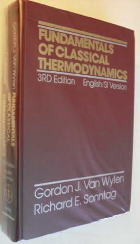 9780471861737: Fundamentals of Classical Thermodynamics