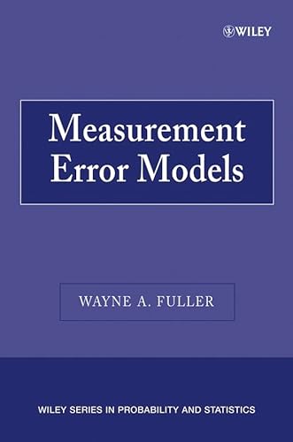 9780471861874: Measurement Error Models (Wiley Series in Probability and Statistics)