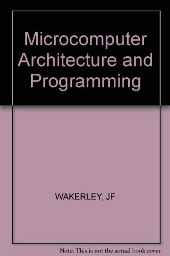 9780471862697: Microcomputer Architecture and Programming