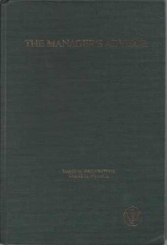 Stock image for The Manager's Advisor: David M. Brownstone, Irene M. Franck, Rosemary Guiley (Binding Unknown, 1983) for sale by The Yard Sale Store