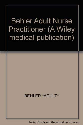 Stock image for Adult Nurse Practitioner Certification Review (A Wiley Medical Pu for sale by Hawking Books