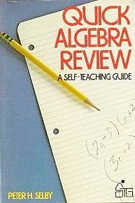 Stock image for Quick Algebra Review - a Self-Teaching Guide for sale by Booked Experiences Bookstore