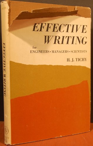 9780471867784: Effective Writing for Engineers-Managers-Scientists