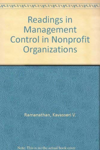 Stock image for Readings in Management Control in Nonprofit Organizations for sale by Anybook.com