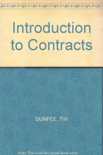 Introduction to contracts (9780471870319) by Thomas W. Dunfee