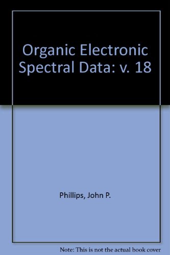 Beispielbild fr Organic Electronic Spectral Data 1983 zum Verkauf von Better World Books