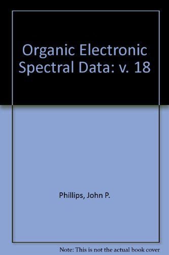 Stock image for Organic Electronic Spectral Data 1983 for sale by Better World Books