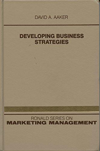 9780471871798: Developing Business Strategies (Ronald Series on Marketing Management)